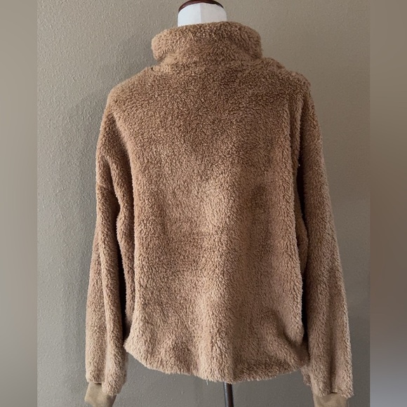 Half zip oversized teddy soft pullover - Picture 6 of 7